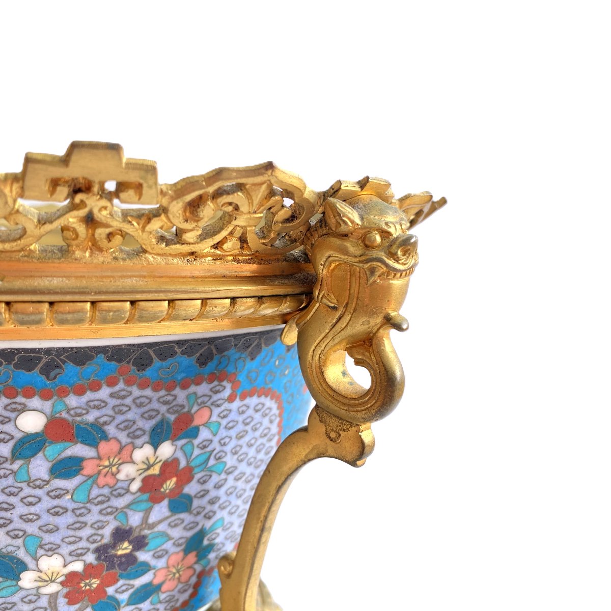 Coupe Cloisonné Sur Porcelaine Japon Kanzan Denshichi-photo-3