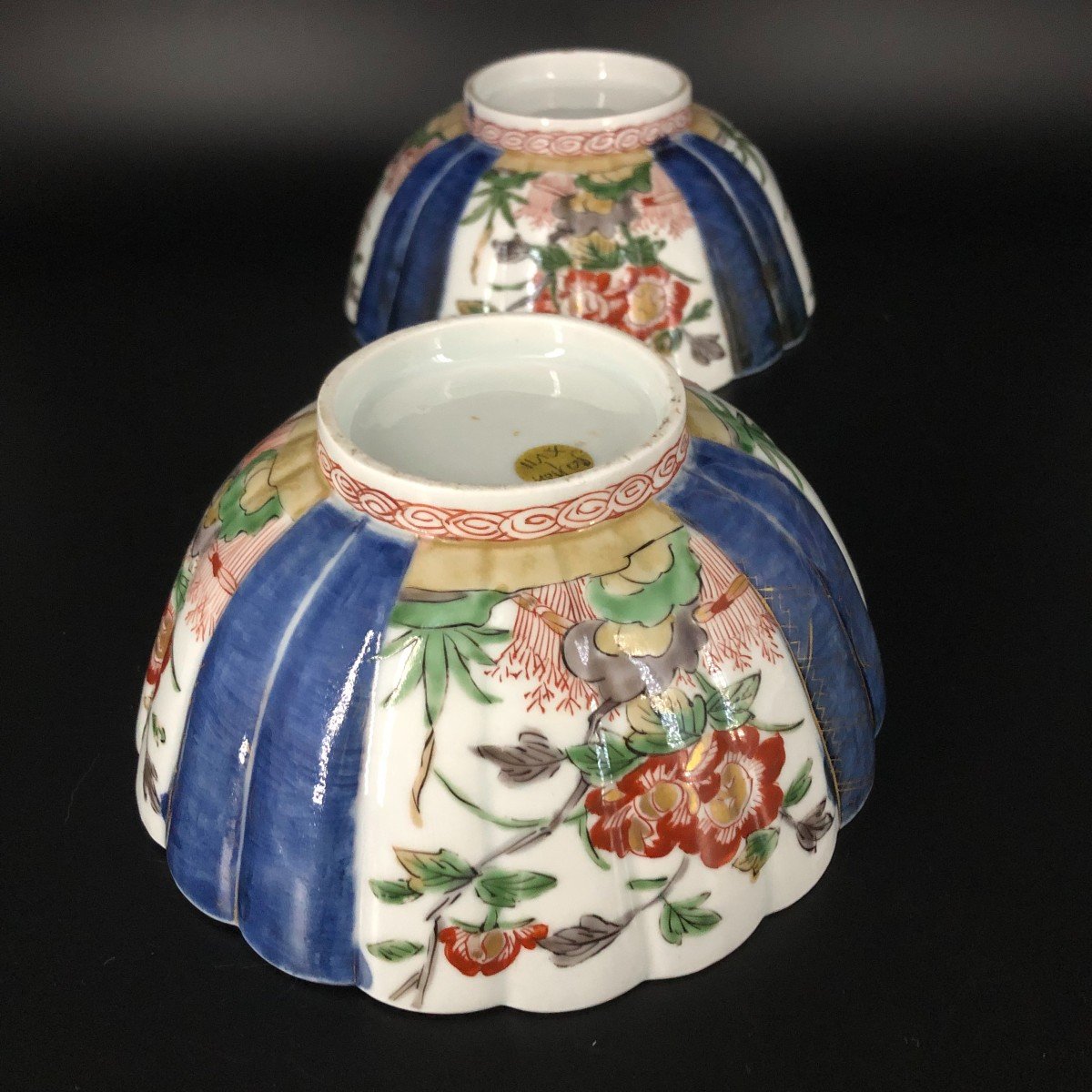 Paire De Bols Porcelaine Japon Imari Arita Kakiemon XVIIIe-photo-3