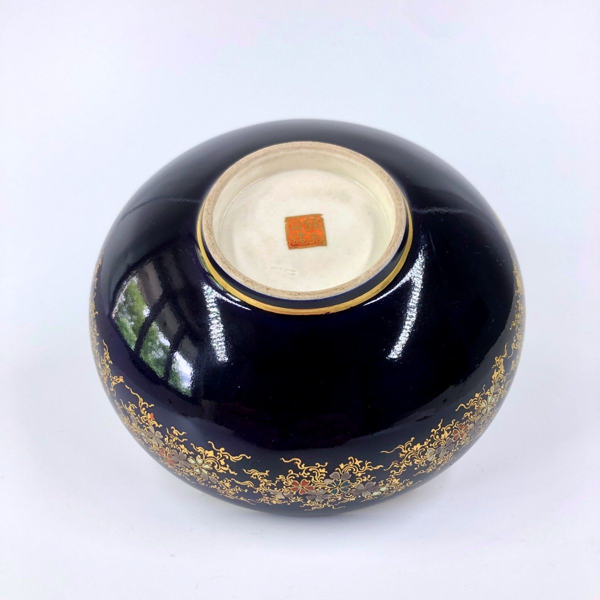 Japanese Satsuma Earthenware Bowl By Kinkozan-photo-4