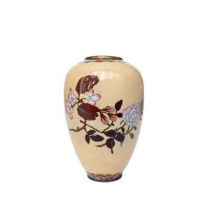 Petit Vase Cloisonné Japon Début 20 Eme