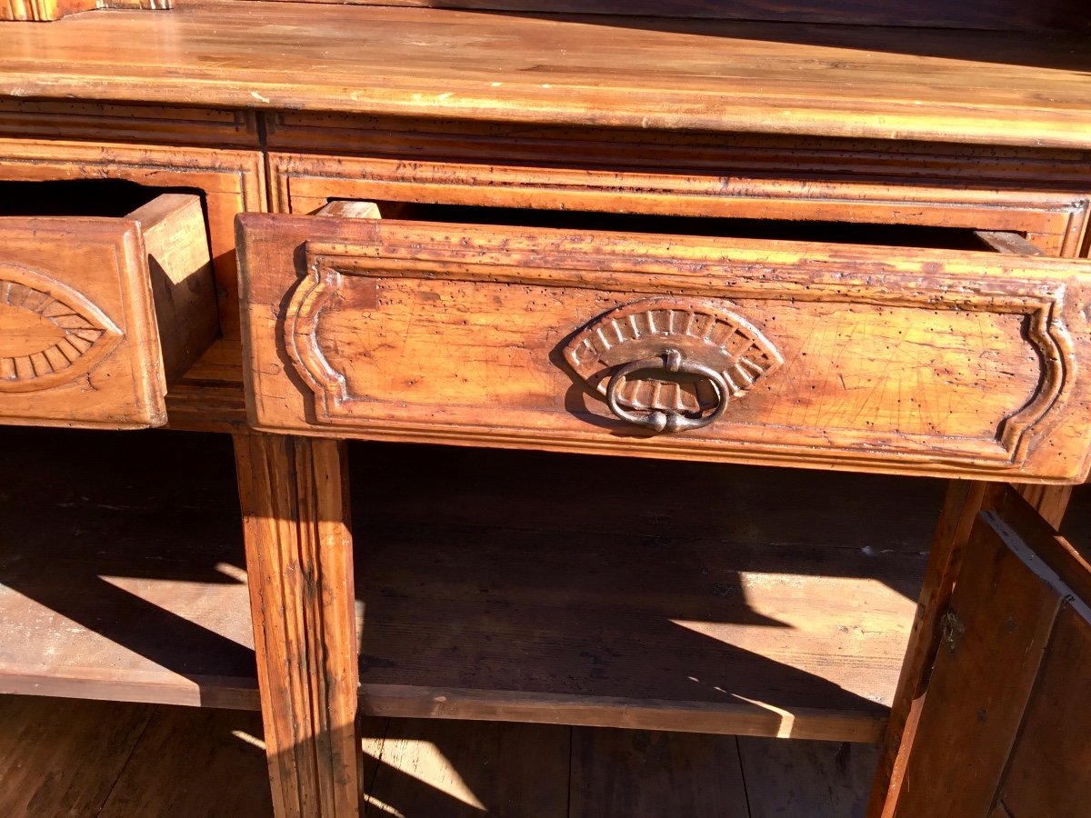 Louis XIV Dresser Buffet In Cherry 18th Century.-photo-6