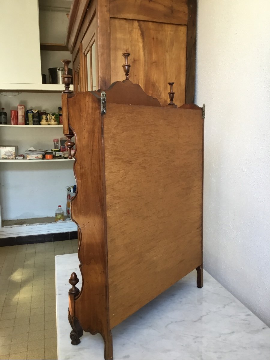 Estanier, Provençal Wall Shelf In Louis XV Style, In Walnut, 20th Century-photo-1