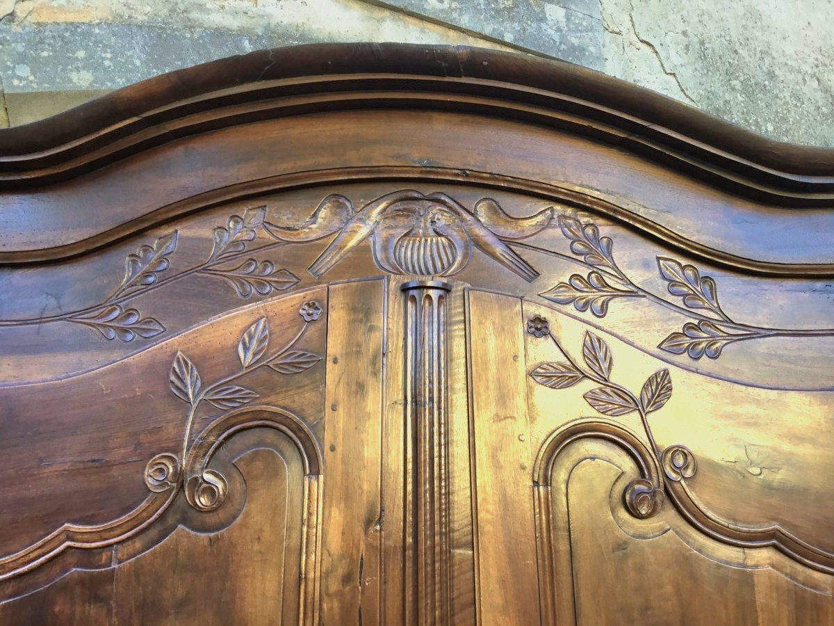 Louis XV Provençal Wedding Cabinet In Walnut, 18th Century-photo-3