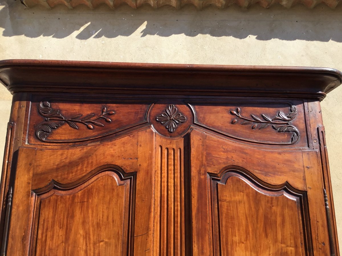 Armoire Provençale, Louis XV, En Noyer époque 18em.-photo-2