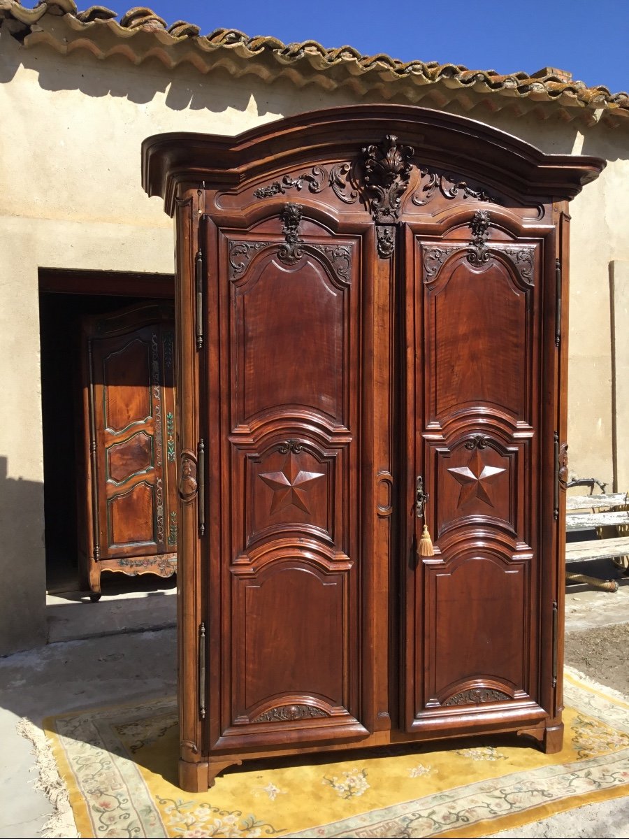 Armoire De Château Régence Lyonnaise époque 18ème -photo-2