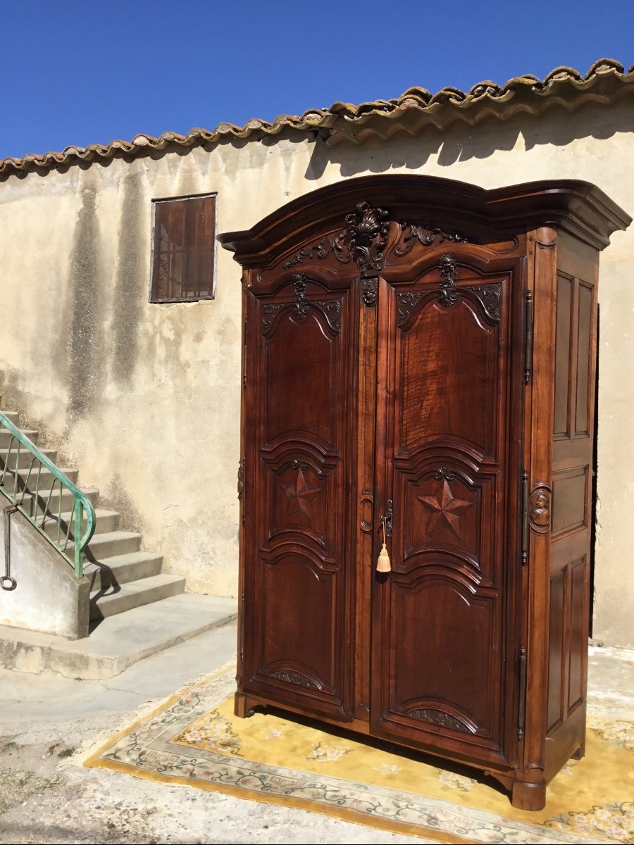 Armoire De Château Régence Lyonnaise époque 18ème -photo-3