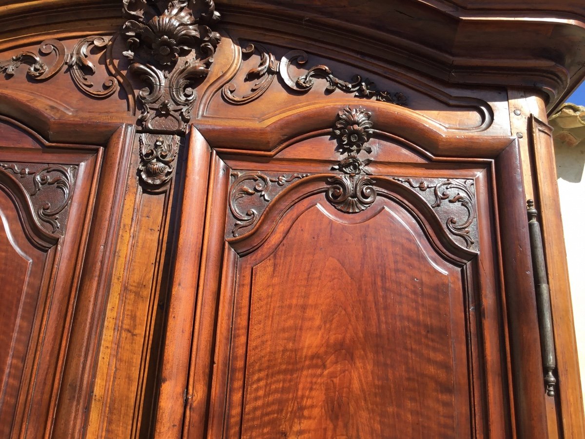 Armoire De Château Régence Lyonnaise époque 18ème -photo-4