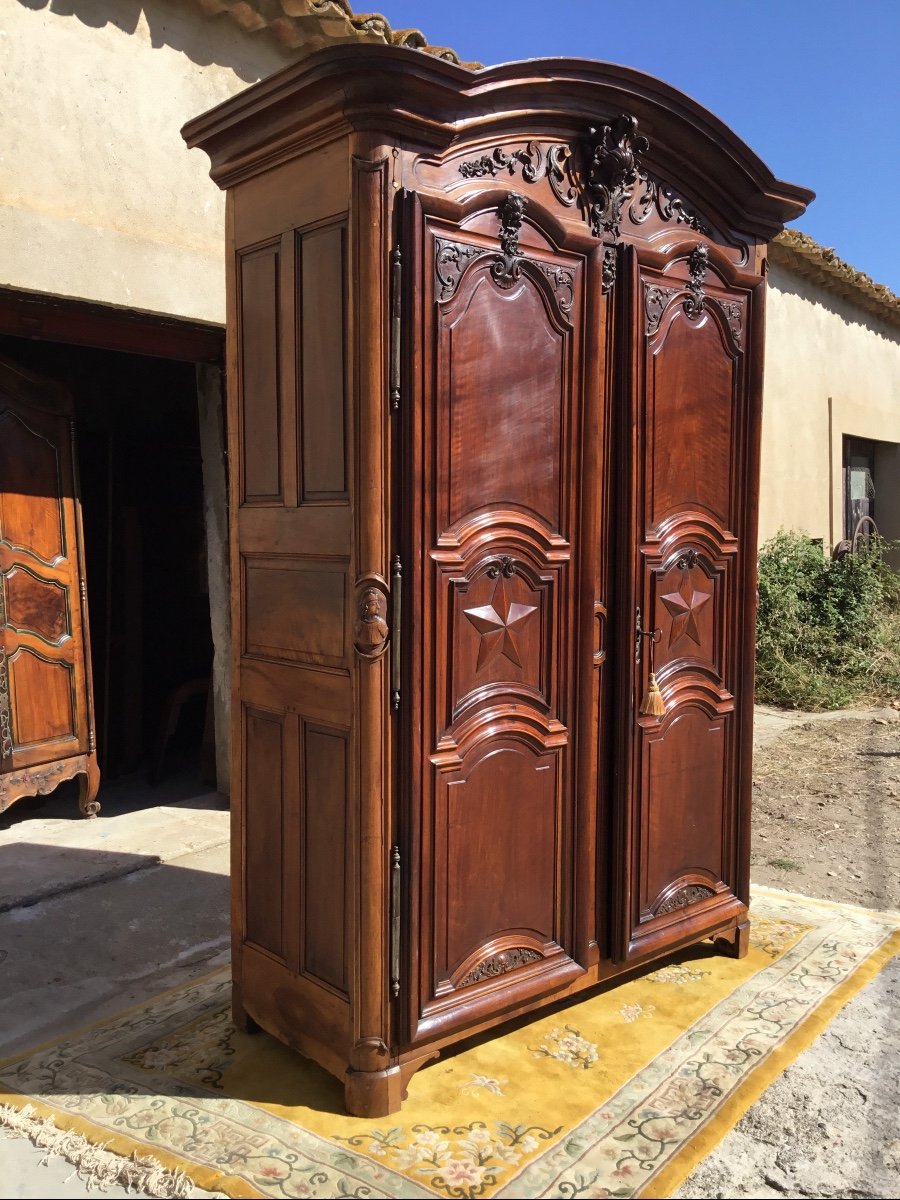 Armoire De Château Régence Lyonnaise époque 18ème -photo-4