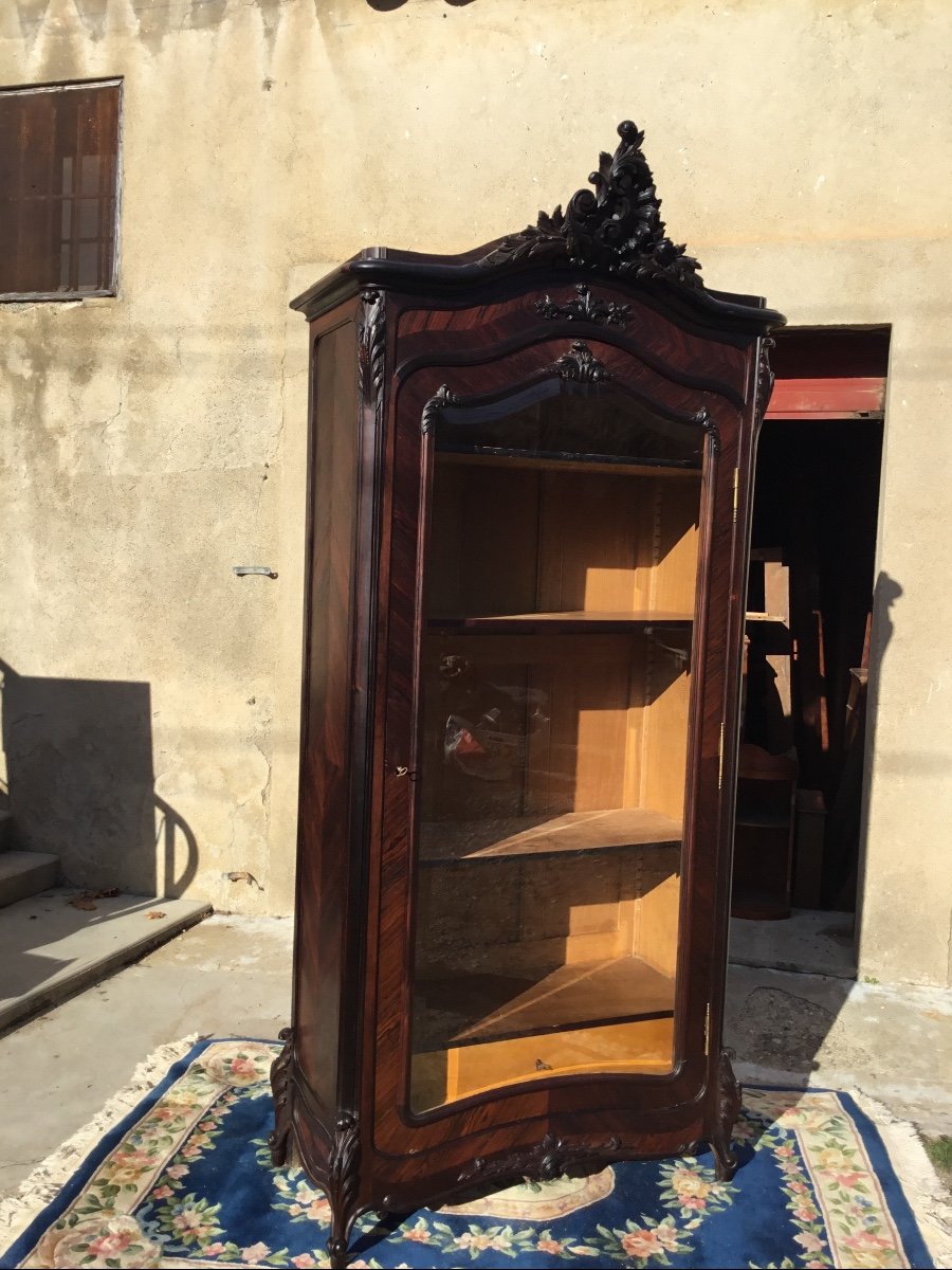 Library, Showcase, Mahogany 19th Century-photo-2