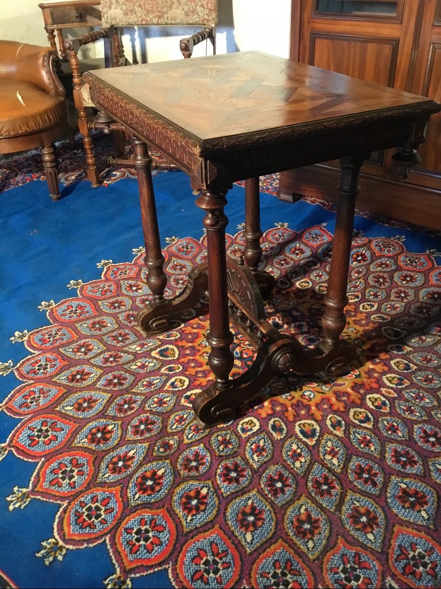 Entre Deux Console, Napoleon III, In Walnut, 19th Century Period -photo-1