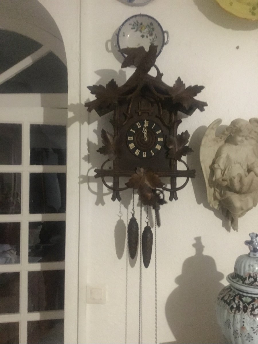 Clock, Cuckoo Clock From The Black Forest, Period Mechanical, 1900