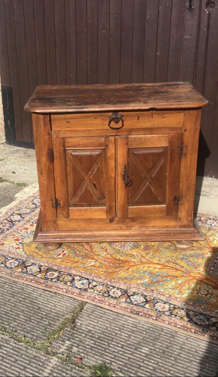 Small Louis XIII Travel Furniture In Walnut 17th Century -photo-2