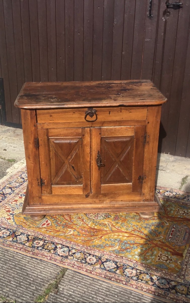 Small Louis XIII Travel Furniture In Walnut 17th Century -photo-3