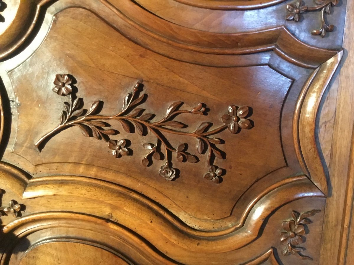 Wardrobe,,, Regency In Provençal Walnut, 18th Century -photo-3