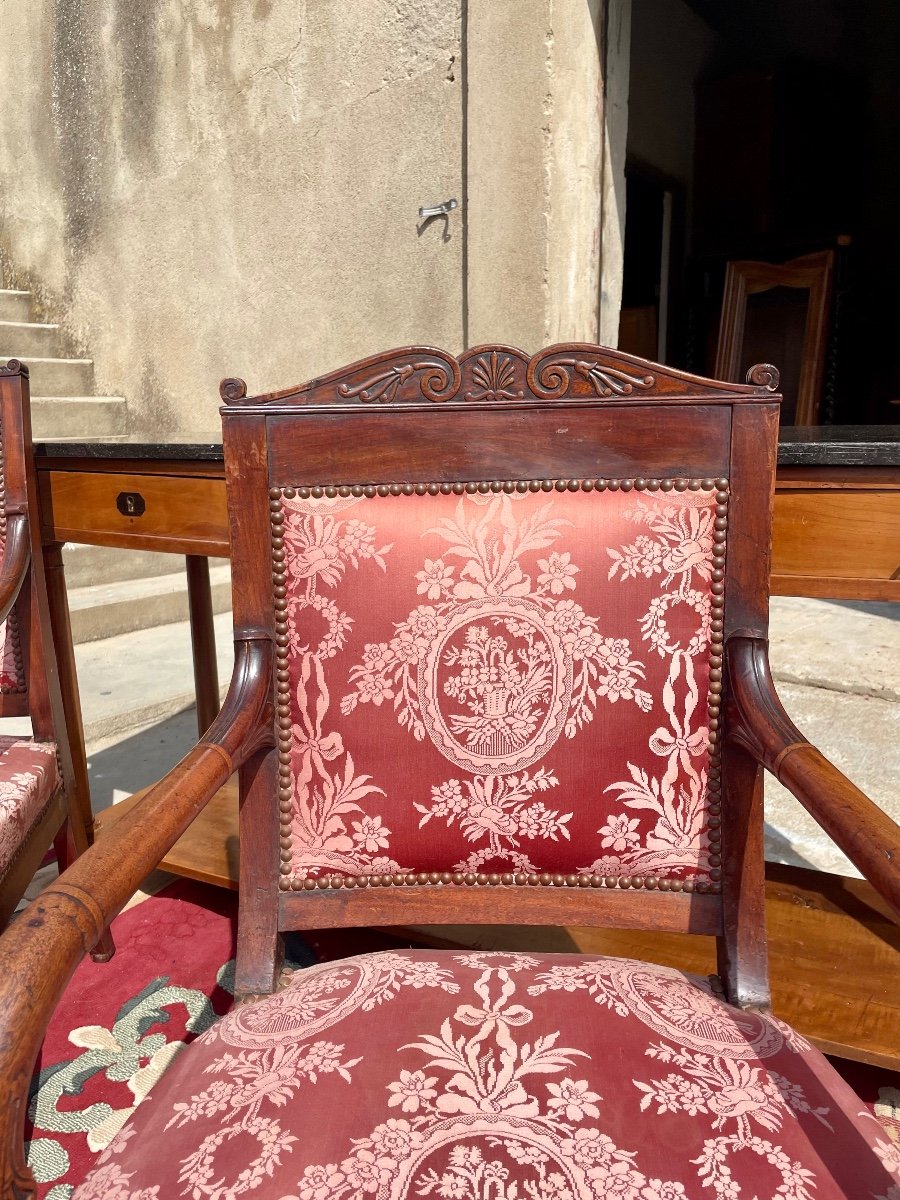 Armchair, Empire Mahogany, 19th Century.-photo-2