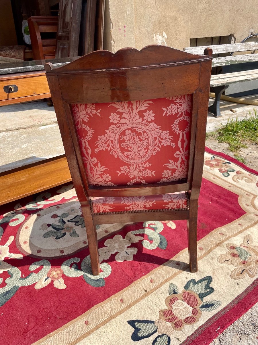 Armchair, Empire Mahogany, 19th Century.-photo-3