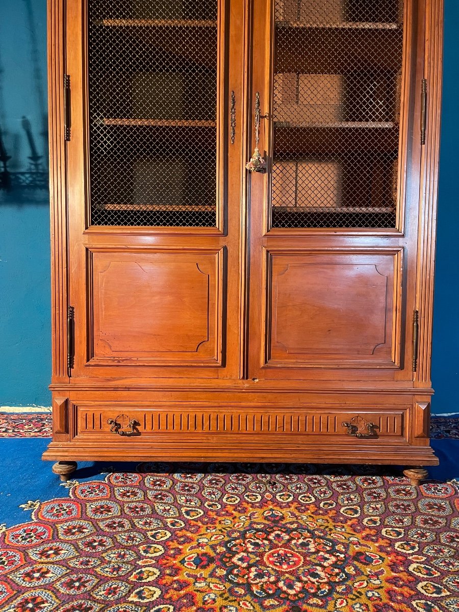 Library,, In Walnut, Period Grille, Napoleon III/19m.-photo-2