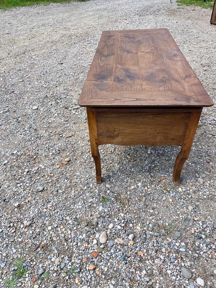 Desk,, Or Table,,, Louis XV In Oak 18th Century.-photo-4