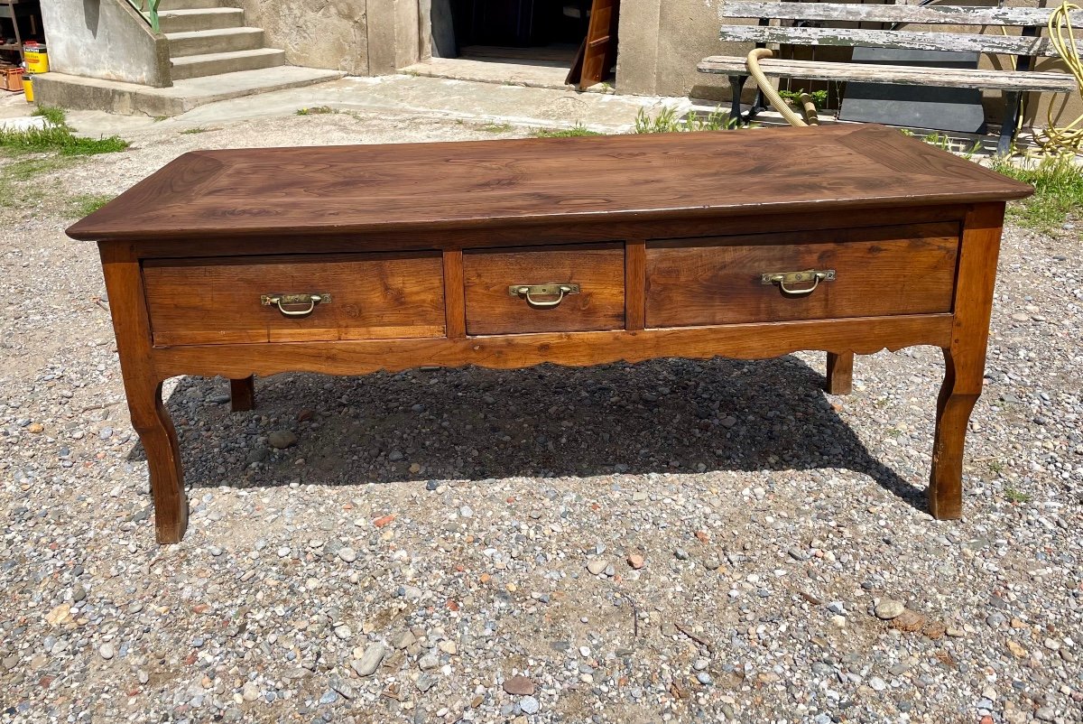 Bureau,, Ou Table,,, Louis XV En Chêne époque XVIIIe.