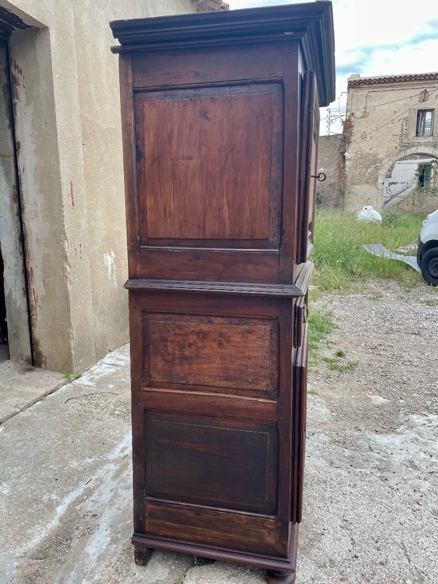 Louis XIII Cabinet, In Walnut, 17th Century.-photo-4