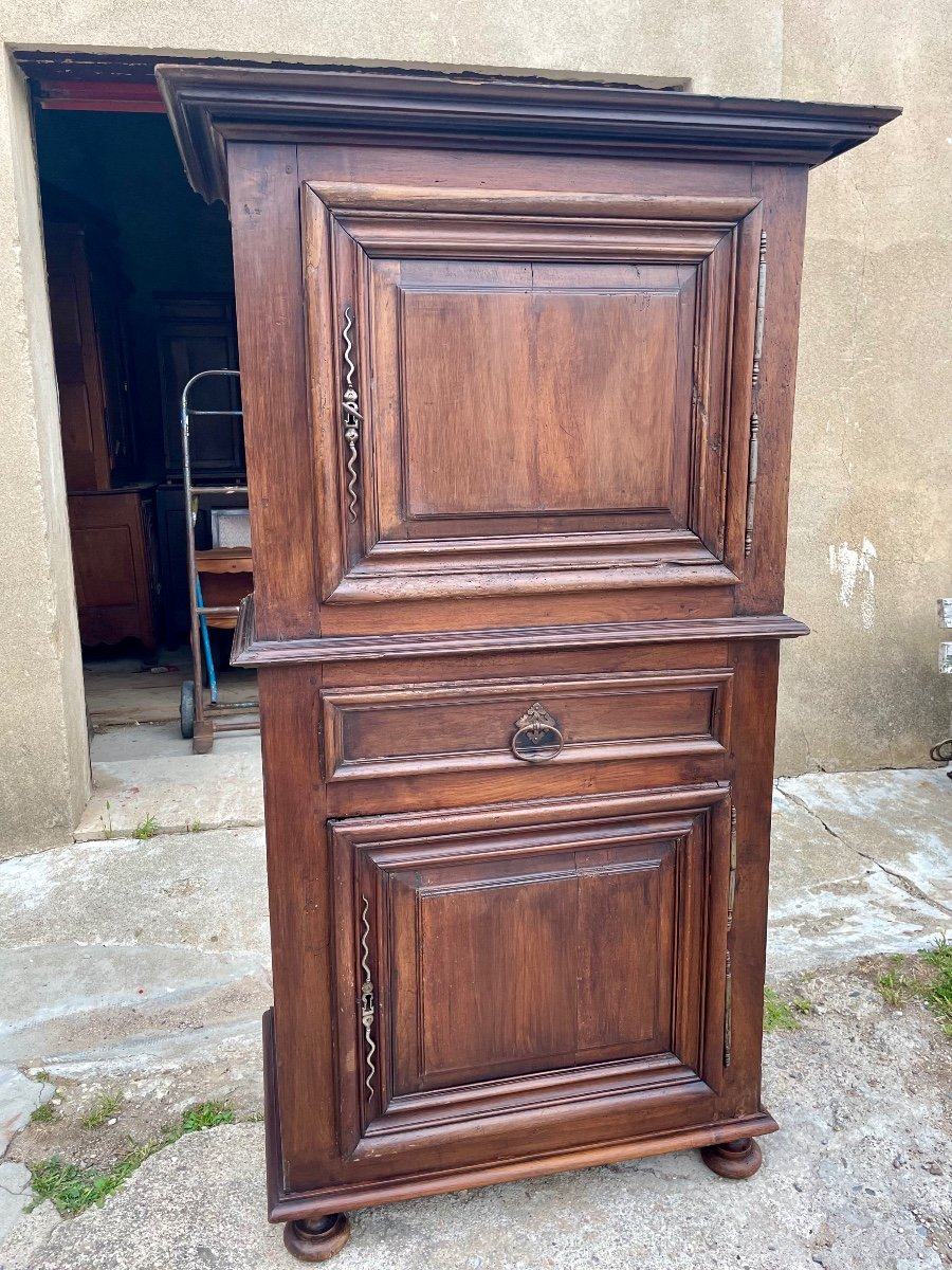 Louis XIII Cabinet, In Walnut, 17th Century.