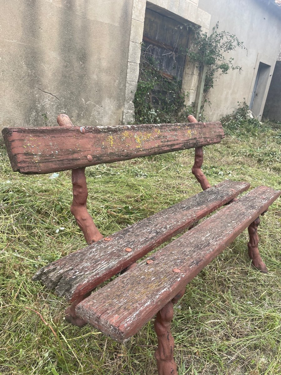 19th Century Cast Iron Garden Bench. -photo-2