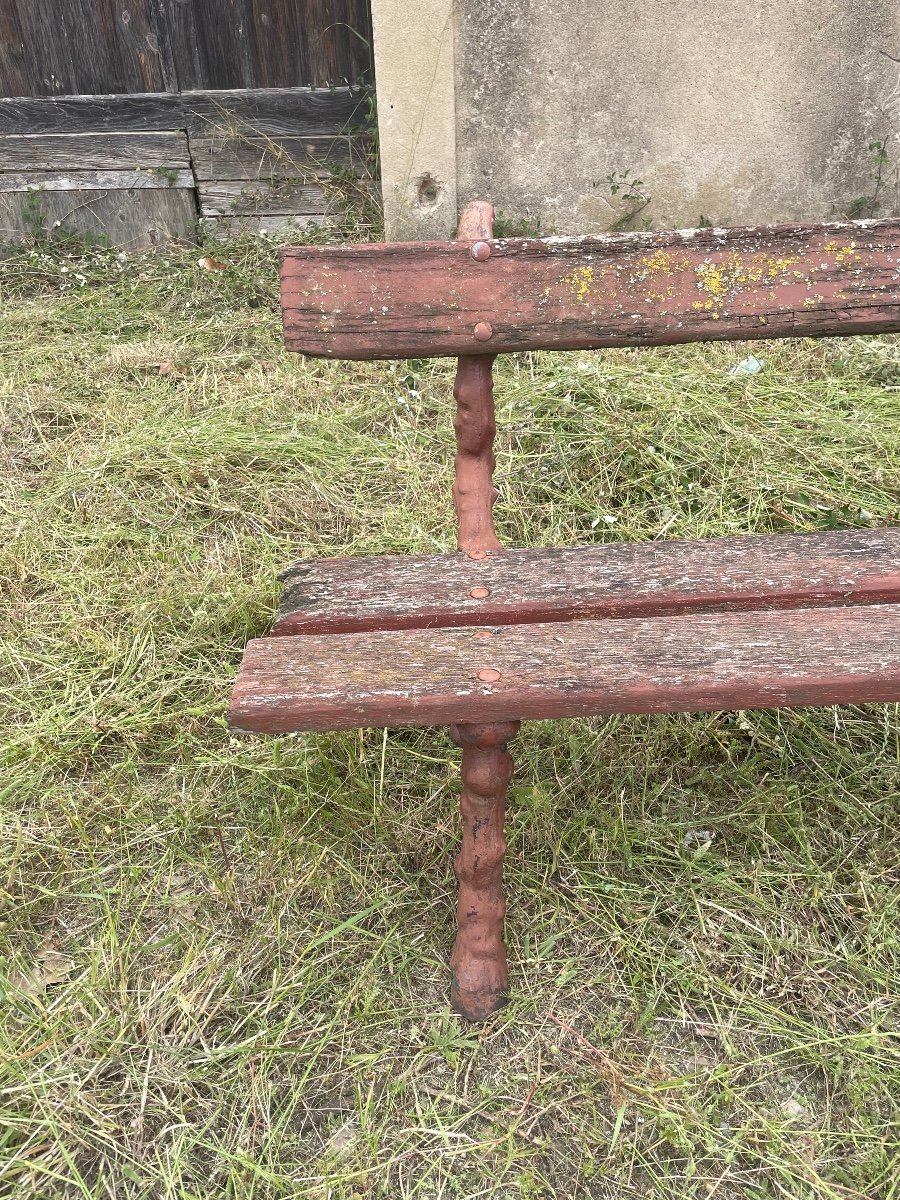 19th Century Cast Iron Garden Bench. -photo-6