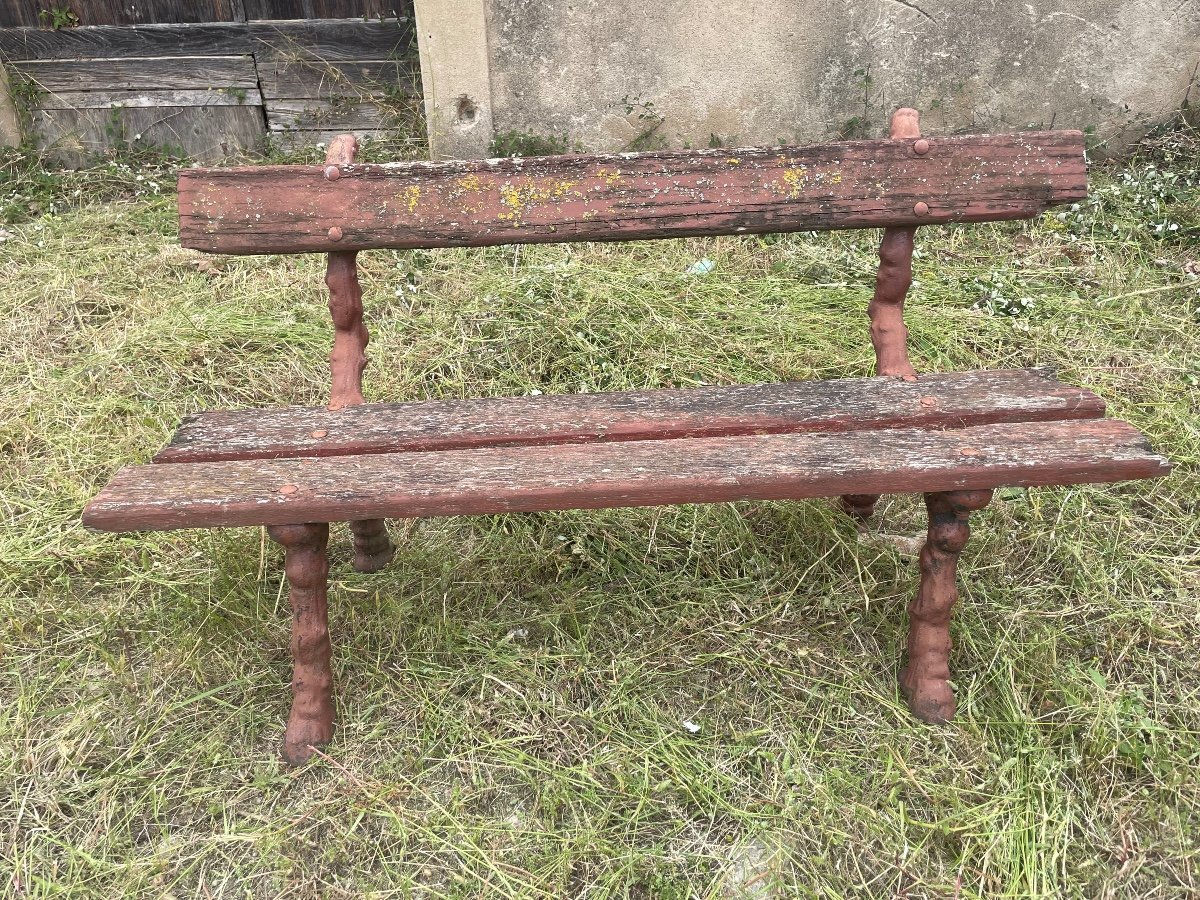 19th Century Cast Iron Garden Bench. -photo-7