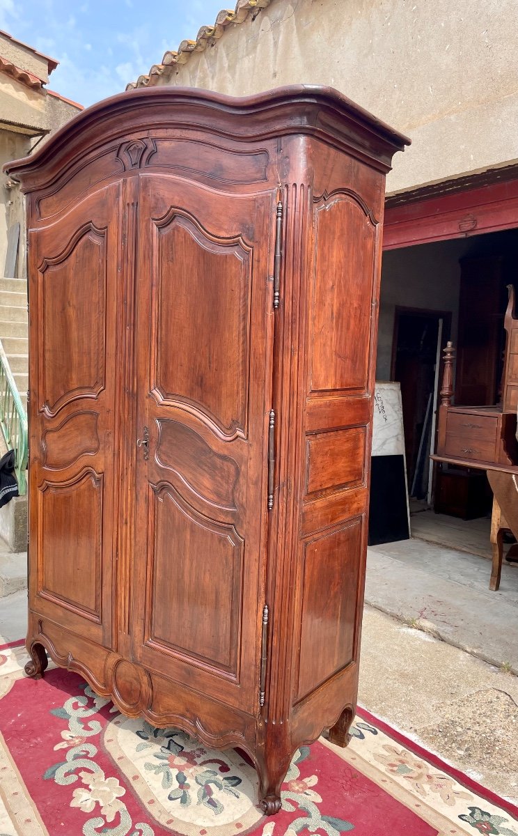 Wardrobe, Provençal Louis XV, Gendarme Hat From The 18th Century-photo-4