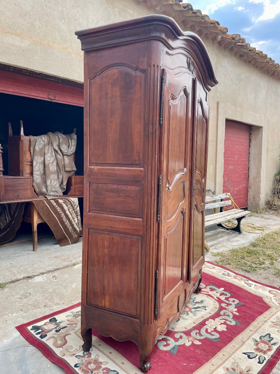 Wardrobe, Provençal Louis XV, Gendarme Hat From The 18th Century-photo-8