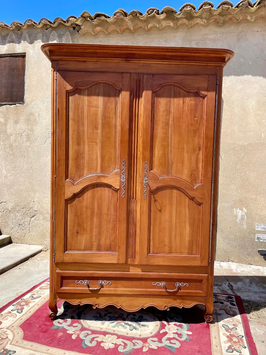 Armoire,, De Château, Louis XV, En Merisier D’époque, XVIIIem siècle -photo-2