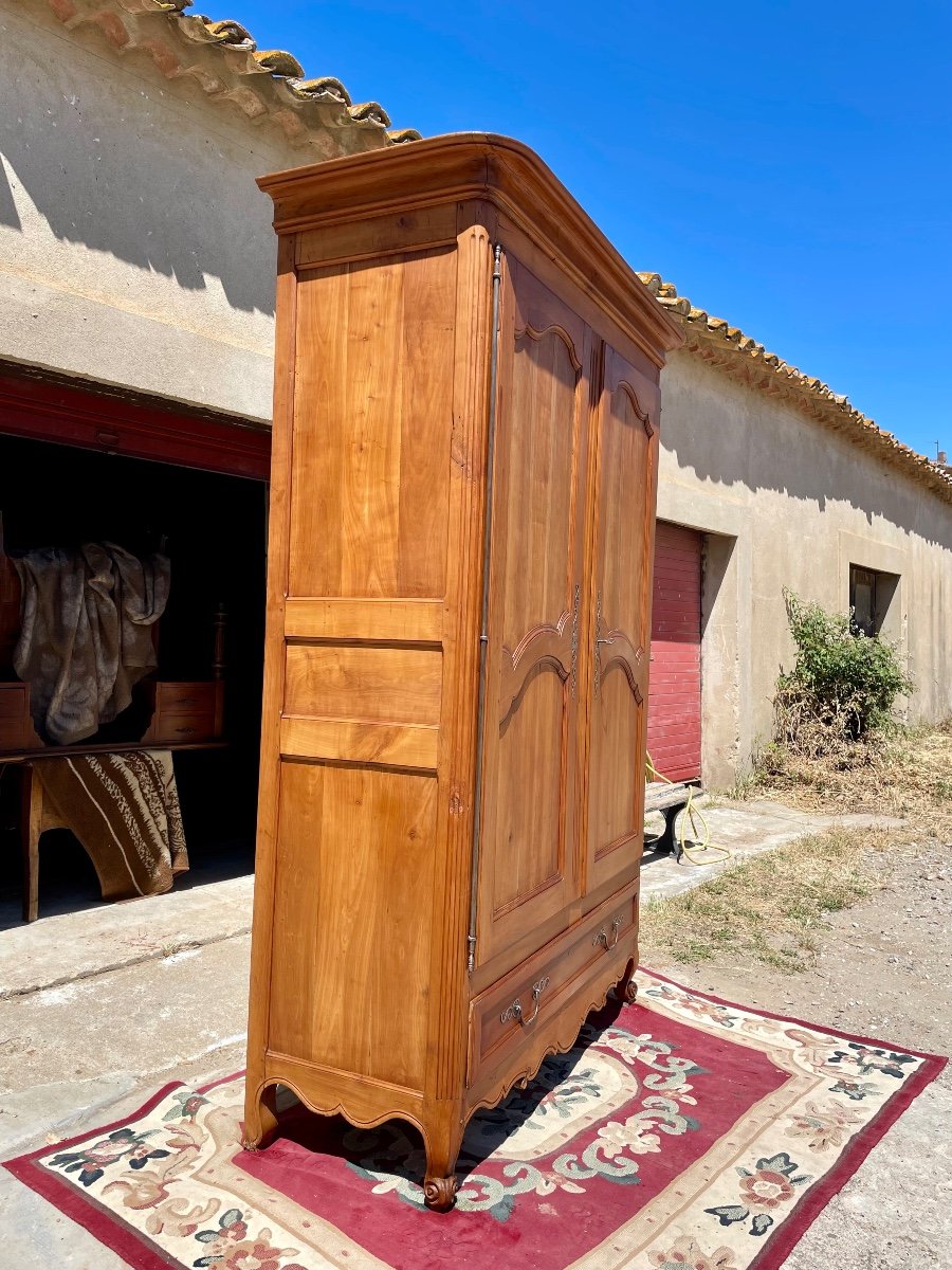 Armoire,, De Château, Louis XV, En Merisier D’époque, XVIIIem siècle -photo-1