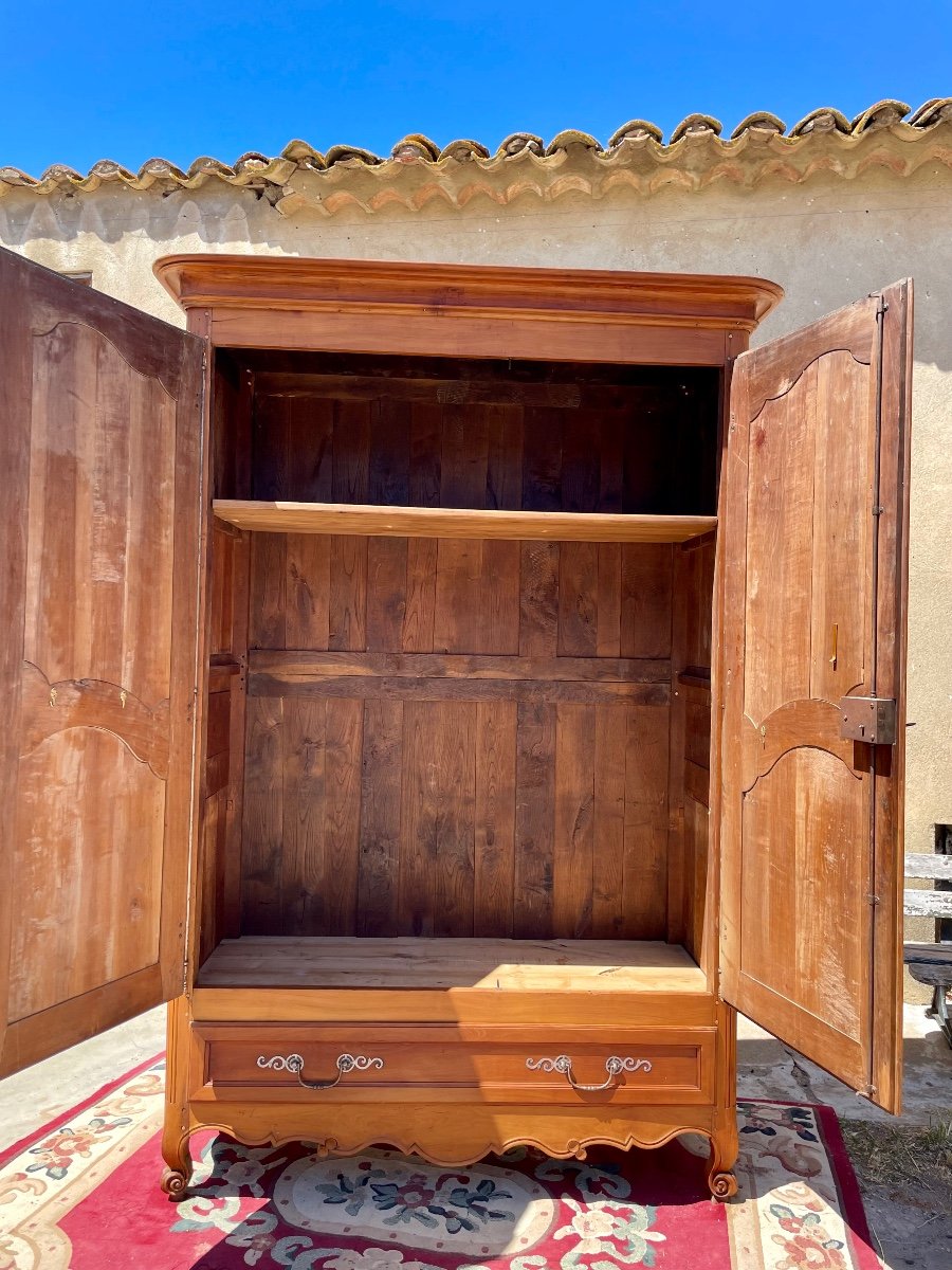 Wardrobe, From Château, Louis XV, In Period Cherry, 18th Century -photo-7