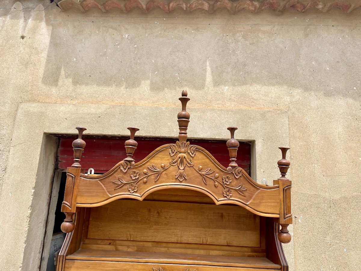 Estanier, Provençal Wall Shelf In Walnut From The 1900s.-photo-4