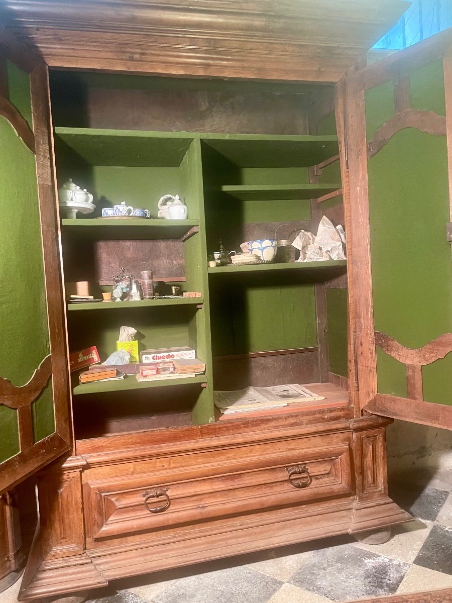 Imposante Armoire, Louis XIII, En Noyer D’époque 17em Siècle -photo-1