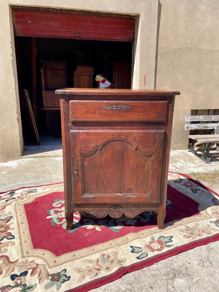 Louis XV Jam Maker, In Cherry Wood From The 18th Century.