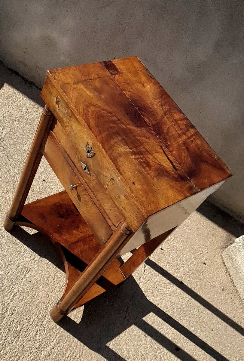 Console, Empire Worker In Mahogany, 19th Century-photo-1