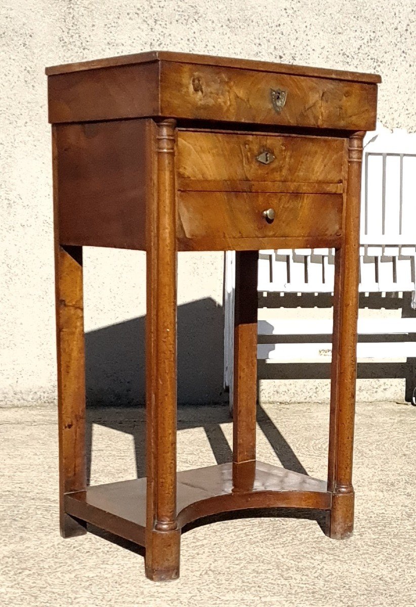 Console, Empire Worker In Mahogany, 19th Century-photo-4