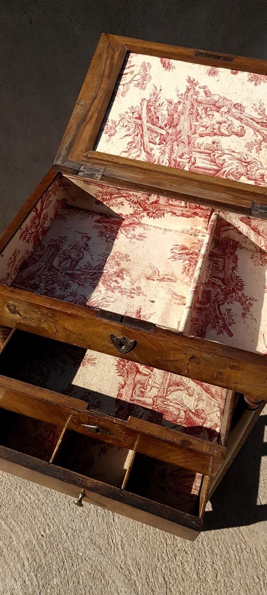 Console, Empire Worker In Mahogany, 19th Century-photo-6