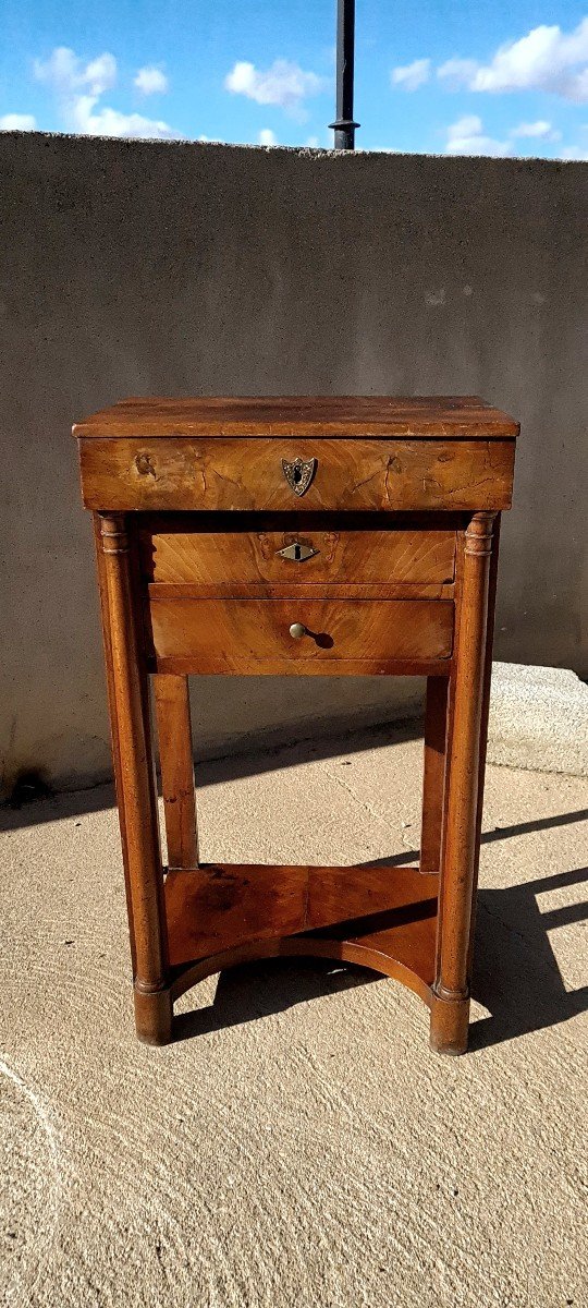 Console, Empire Worker In Mahogany, 19th Century