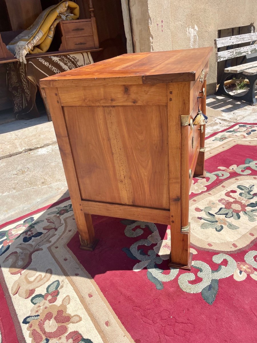 Petite Commode,, Empire, En Noyer, D époque XIXem Siècle -photo-8