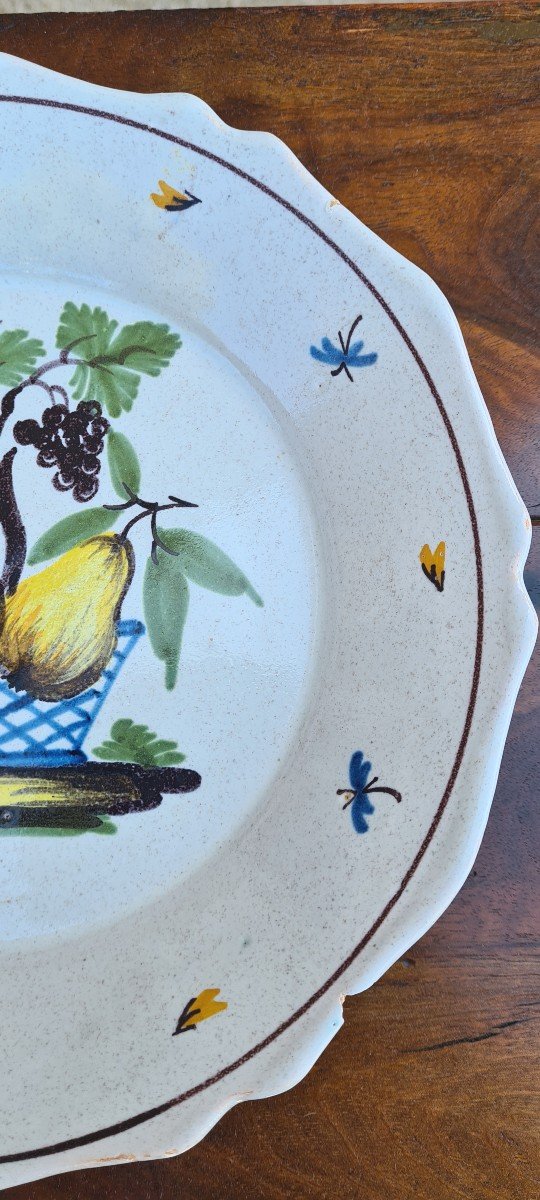 Earthenware Plate From Never And 19th Century -photo-4