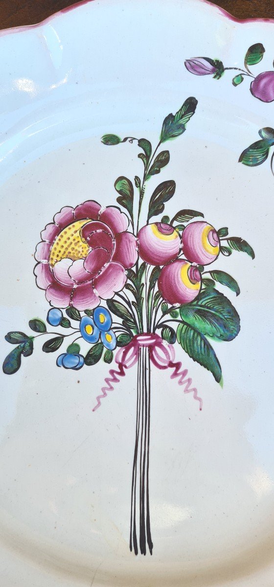 Strasbourg Earthenware Plate, 18th Century-photo-2