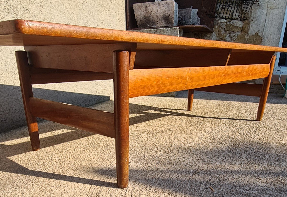 Scandinavian Design Coffee Table In Teak Year 50/60-photo-2