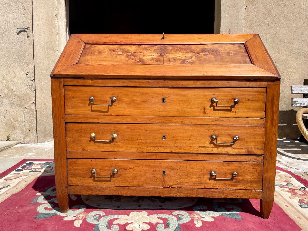 Chest Of Drawers, Secretary, Directoire Slope From The 18th Century -photo-3