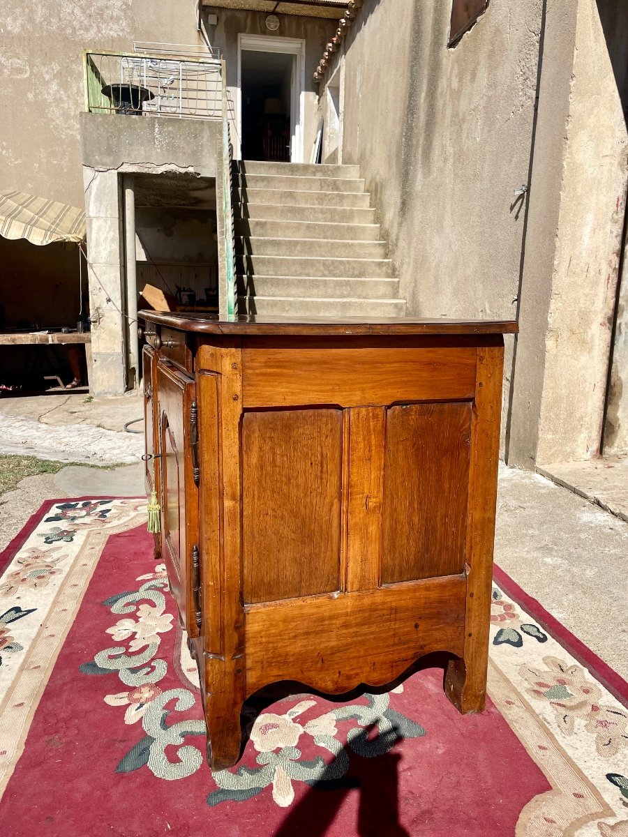 Louis XV Provencal Buffet, Two Doors In Walnut, 18th Century-photo-3