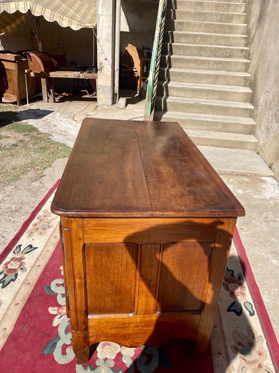 Louis XV Provencal Buffet, Two Doors In Walnut, 18th Century-photo-3