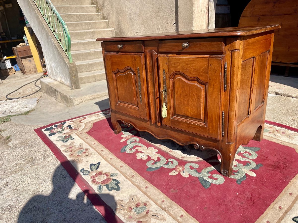 Louis XV Provencal Buffet, Two Doors In Walnut, 18th Century-photo-6