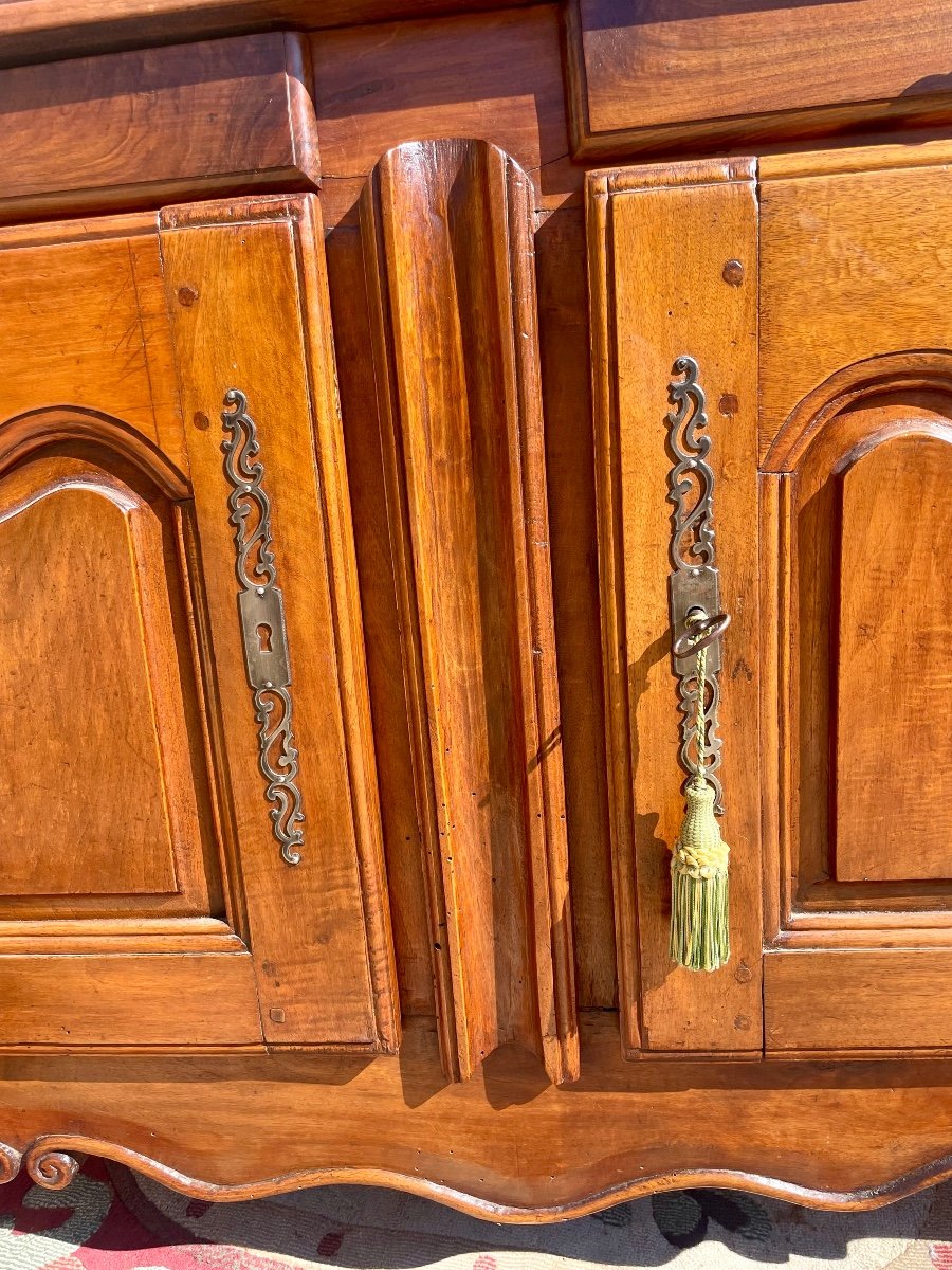 Louis XV Provencal Buffet, Two Doors In Walnut, 18th Century-photo-8