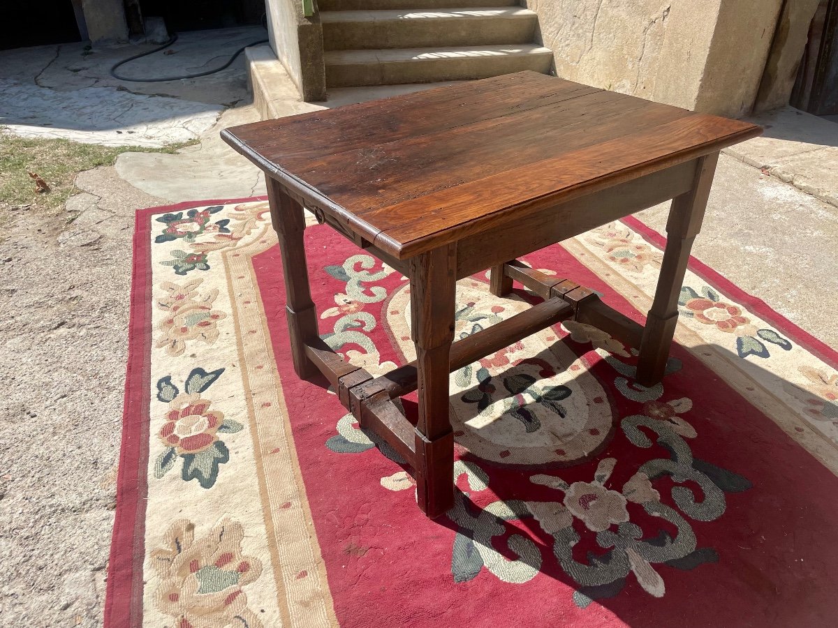 Petite, Table D’entre Deux Louis XIII, En Chêne,d’époque 17eme Siècle.-photo-2